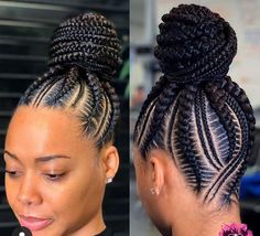 Braided Updo Hairstyles, Cornrow Updo Hairstyles, Hairstyles For Black Hair, Braided Bun Hairstyles