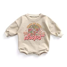 Kids New Years Wake Me When The Ball Drops NYE 2024 - Squishy Cheeks Baby New Year, Terry Cloth Romper, Baby Bubble Romper, Retro Disco, Ribbed Knit Bodysuit, Baby Bubble, Nye Outfits, New Years Shirts, Ball Drop