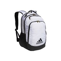 Carry everything you need for practice or the gym with this adidas Defender backpack. Carry everything you need for practice or the gym with this adidas Defender backpack. Water-resistant base material keeps your stuff dry Sturdy backpack has a main compartment and a separate ventilated shoe garage for wet or muddy items Wipe-able matieral for easy spot cleaning with soap and water Fits a laptop up to 15.6" Zipper closure 19.5"H x 11"W x 8.5"D Manufacturer's lifetime warranty. For warranty infor Sturdy Backpack, Accessories Guide, Girls Backpack, 7th Grade, Easy Organization, School Sports, Girl Backpacks, The Gym, Product Features