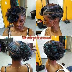 Double braid Black Women Updo Hairstyles, Edges Laid, Goddess Braid Styles, Flat Twist Hairstyles, Black Hair Updo Hairstyles, House Pics, Haute Hair, African Hair Braiding Styles, Afro Style