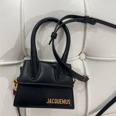 Great Condition Only Wear Two Time Mini Size Jacquemus Chiquito, Bags Jacquemus, Jacquemus Bags, Jacquemus Bag, Mini Bags, Mini Bag, Bag Lady, Women Shopping, How To Wear