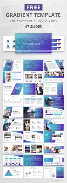 Gradient PowerPoint Template Gradient Presentation, Gradient Powerpoint, Gradient Template, The Deck