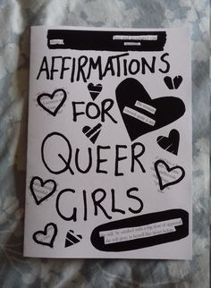 an affirmation's for queen girls is shown on a sheet of paper