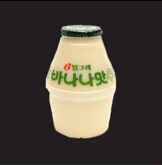 a plastic bottle with the word yogurt written in korean on it's side