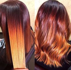 Super Hair Growth, Black Hair Growth, Hair Growth Foods, Pinterest Hair, Penteado Cabelo Curto, Ombre Hair Color, Red And Orange, Fall Hair Color