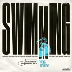 an advertisement for the movie swimming featuring a man on skis