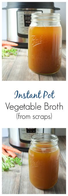 instant pot vegetable broth from scraps