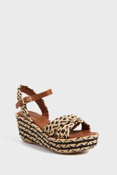 Nude and Black Costas Heels Contemporary Palette, Become Independent, Platform Wedge Heels, Braided Strap, Platform Wedge, Platform Wedges, Shoe Game, Jewelry Bags, Fall Trends