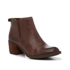 Born-Reegan Bootie With a quality leather upper, a solid block heel, and a timeless design, the Reegan booties from Born will become a pair you reach for year after year. The versatile pair will match with a variety of looks, while the leather construction is a durable material that wears well throughout the seasons. Click here for Boot Measuring Guide. Brown Leather Boots, The Seasons, Smooth Leather, Bootie, Leather Boots, Block Heels, Timeless Design, Dark Brown, Brown Leather