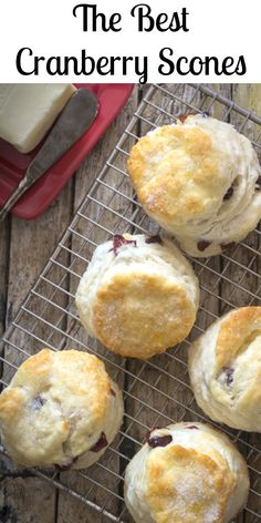 the best cranberry scones on a cooling rack