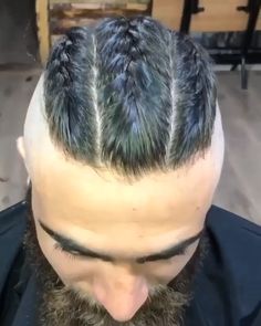 Hairstyles Mohawk, Viking Haircut, Viking Hairstyles, Man Bun Hairstyles, Viking Braids, Mens Hairstyles With Beard, Beard Haircut, Mohawk Braid, Mens Hairstyles Thick Hair