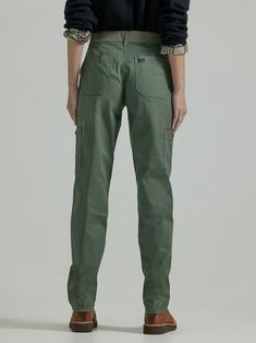 Women's Ultra Lux Comfort with Flex-to-Go Loose Utility Pant (Petite) Utility Mid-rise Work Pants With Hip Pockets, Relaxed Fit Mid-rise Work Pants With Hip Pockets, Relaxed Fit Straight Bottoms With Side Pockets, Green Utility Cargo Pants With Welt Pockets, Green Full-length Work Pants With Hip Pockets, Green Utility Bottoms With Welt Pockets, Utility Bottoms With Straight Hem And Hip Pockets, Green Relaxed Fit Mid-rise Cargo Pants, Mid-rise Relaxed Fit Utility Work Pants