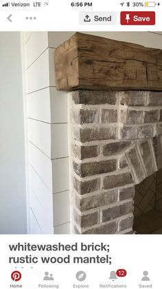 an image of a brick fireplace with the words 25 gorgeous natural brick fireplace ideas part 2