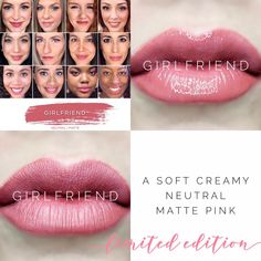 Limited Edition Girlfriend LipSense is a must have! A beautiful creamy neutral matte pink. Girlfriend LipSense selfies, girlfriend selfie. Perpetual Pucker lips Lipsense Party, Lip Sense