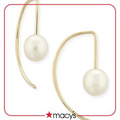 in stock Classic Oval Jewelry From Macy's, Refined 14k Gold Round Earrings, Modern Yellow Gold Pearl Earrings For Formal Occasions, Classic Formal Jewelry From Macy's, Macy's 14k Gold Wedding Earrings, Classic Pearl Earrings From Macy's For Anniversary, Elegant Pearl Earrings From Macy's As Gift, 14k Gold Round Pearl Earrings, Macy's Classic Pearl Earrings For Anniversary