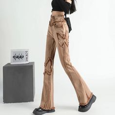 Steampunk Butterfly pants | My Steampunk Style – my-steampunk-style Gothic High-waist Bottoms For Spring, Gothic High Waist Bottoms For Spring, Gothic High Waist Pants For Spring, Fairy Grunge Fitted Bottoms For Alternative Fashion, Gothic Fitted Pants For Spring, Gothic Wide Leg Pants For Spring, Fitted Gothic Pants For Spring, Spring Gothic Wide Leg Pants, Patchwork Butterfly