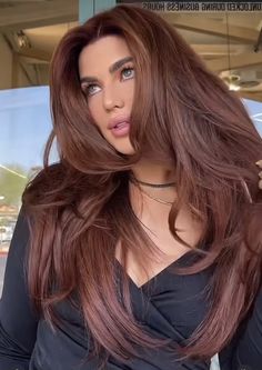 Rambut Brunette, Brown Hair Looks, Red Brown Hair, Hair Color Auburn, Auburn Hair, Hair Inspiration Color, Hair Inspo Color