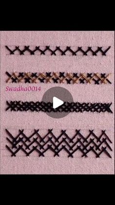 the video shows how to use different types of stitchs