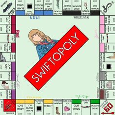 a board game with an image of a woman holding a sign that says swftoo