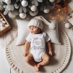 Celebrate Christmas with this sweet outfit featuring your baby's name. It is printed on 100% cotton 7.2 oz, available as five different outfit types. Please refer to the labeled picture for the apparel type and take note of how each item fits below. Once you select your apparel type and size, a picture of the item you ordered will appear on your screen. Please note: The classic baby bodysuit (onzie) comes in long and short sleeves. The romper (short or long sleeves) is a sweatshirt material and Outfit Types, Christmas One Piece, Christmas Baby Clothes, First Christmas Outfit, Baby First Christmas, Neutral Christmas, Outfit Christmas, Baby Christmas Outfit, Cotton Bodysuit