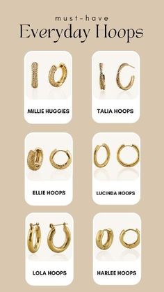 Introducing our new collection of gold filled and gold plated hoop earrings! These stunning accessories are perfect for everyday wear, whether you're heading to the office or out for brunch with friends.  Made with quality materials, our hoop earrings are designed to last. Our gold earrings are more durable and resistant to tarnishing! 😍  Choose from a range of sizes and styles to find the perfect pair to match your personal style. From classic thin hoops to statement thick ones, we have something for everyone. Everyday Gold Earrings, Jewelry Knowledge, Earrings Minimal, Jewelry Essentials, Minimal Jewelry, Jewelry Photography