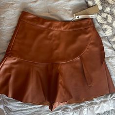 Do+Be Skort Color:Brown Size:Small New With Tags Chic Brown Skirted Bottoms, Trendy Brown Skirted Bottoms, High Waist Brown Skort For Spring, Brown Skirt For Spring, Brown Spring Skirt, Preppy Skirt, Smocked Skirt, White Skort, Black Lace Skirt