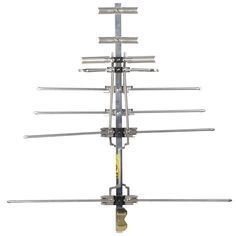 a television antenna with multiple antennas on it