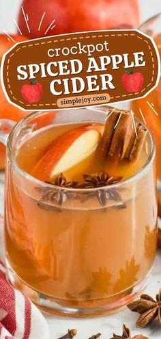 Learn how to make this easy apple cider recipe for a fall recipe you'll enjoy! This Crockpot Spiced Apple Cider is easy to make, and delicious to drink! One of the best drink recipes that can be kid-friendly or can be perfect for grown-ups! Cheers! Crockpot Cider, Hot Cider Recipes, Christmas Apple Cider, Easy Apple Cider Recipe, Best Drink Recipes, Spiced Cider Recipe, Spiked Apple Cider Recipe, Crockpot Apple Cider, Spiced Apple Cider Recipe