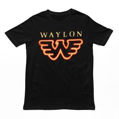 Waylon Jennings Flying W Throwback Retro Rock N Roll Concert Short Sleeve Tee Shirt. Adult Size Shirt Made From 100% Pre-Shrunk Medium Weight Cotton. Every Item We Sell Is Original Brand New. If An Item Is Designated As "Distressed", The Design Contains Intentional Skips And Voids Which Give The Item A Worn-In Or Vintage Look. These Are Part Of The Actual Design And Do Not Reflect Poor Printing. Waylon Jennings Shirt, Rock N Roll Concert, Waylon Jennings, Rock N, Vintage Look, Rock N Roll, Medium Weight, Vintage Looks, Tee Shirt