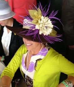 Kentucky Derby Dress Hats, Derby Hats, Fashion Hats - Lady Diane Hats Kentucky Derby Attire, Kentucky Derby Dress, Ladies Hats, Pretty Hats, Ascot Hats