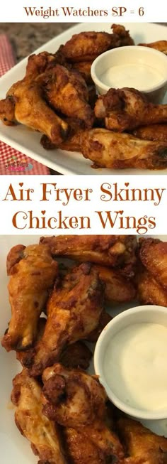 Air Fryer Buffalo Style Skinny Chicken Wings Recipe WW SP 6 #JustPlumCrazy #AirFryer #WeightWatchers #SmartPoints Wings Air Fryer, Buffalo Style, Diy Easy Recipes, Air Fryer Chicken Wings, Chicken Wings Recipe, Air Fry Recipes, Air Fryer Recipes Chicken, Wings Recipe