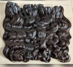 Indian raw bundles Raw Bundles, Curly Bundles, Natural Waves, Hair Extensions, Beauty Book, Hair Care, Etsy Accessories, Bathing Beauties, Bundles