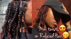 FLUFFY MINI TWISTS ON RELAXED HAIR Twists On Relaxed Hair, Playlists To Make, Relaxed Hair, Hello Everyone, Make It, Don't Forget, Thank You