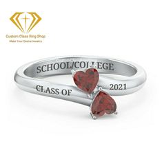 Custom Graduation Ring,College Class Ring ,Class of 2021 Ring - Class Ring - Class of 2021-Graduation Gift for Her semi-fine jewelry ✥ 𝐌𝐚𝐢𝐧 𝐒𝐭𝐨𝐧𝐞 𝐃𝐞𝐭𝐚𝐢𝐥𝐬 ↣ Shape: square shape cut ↣ Making Process: Handmade - Crafted by our experienced team ✥ 𝐑𝐢𝐧𝐠 𝐃𝐞𝐭𝐚𝐢𝐥𝐬 ↣ Metal Purity: Solid Gold (10KT, 14KT, 18KT); Silver (925 Sterling, 935 Argentium), 950 Platinum ↣ Metal Tone: Yellow, White, Rose ↣ Stamp/Hallmark: Yes ❃ 𝐒𝐩𝐞𝐜𝐢𝐚𝐥𝐭𝐲 𝐚𝐧𝐝 𝐍𝐨𝐭𝐞𝐬 ↣ Customized Designer Jewelry. ↣ Updating every step of your ordered jewelry. ↣ All listed jewelry in our stores is made to order. ↣ Make jewelry and stone when order placed as all are handmade customization items, so we didn't have in stock. ↣ Listed items images are taken in 12US ring size CAD. ↣ If you order it, we can Elegant Customizable Rings For Valentine's Day, Customizable Jewelry For Valentine's Day Promise, Customizable Promise Rings For Valentine's Day, Customizable Formal Jewelry For Valentine's Day, Customizable Jewelry For Valentine's Day Formal Occasions, Fine Jewelry Bypass Ring With Gemstone For Gift, Fine Jewelry White Gold Bypass Ring Gift, Gemstone Bypass Ring For Gifts, Customizable Fine Jewelry Rings For Gift