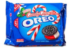 an oreo candy bar is shown on a white background with the word, candy cane