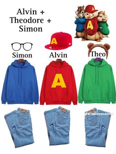 children's clothing with the names of their characters