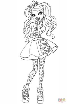 the monster high school coloring pages