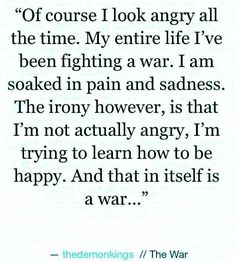 an image with the words, i am not afraid to learn how to be happy