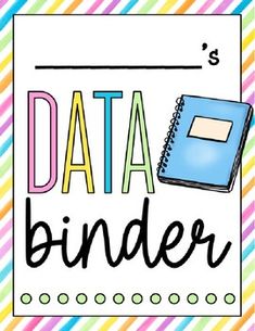 a binder with the words data binder on it