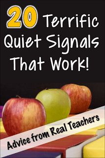 two apples, one green and one red with the words 20 terrible quiet - signals that work