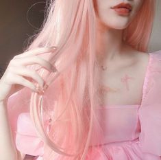 Baby Pink Aesthetic, Drawing Fashion, Mia 3, Aesthetic People, Dye My Hair, Dream Hair, Pink Princess, Hair And Makeup, Pink Aesthetic