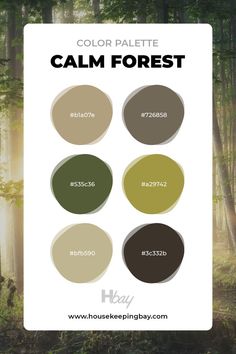 the color palette is called calm forest