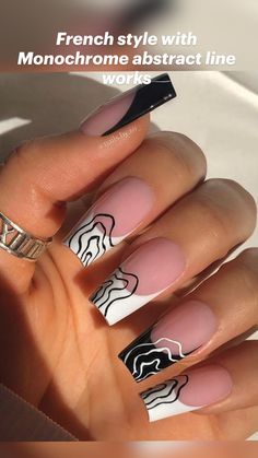 Edgy Nails, Fire Nails, Pretty Acrylic Nails, Dope Nails, Short Acrylic Nails, Manicure E Pedicure