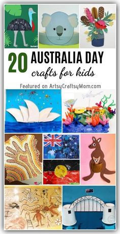 Australia Day Craft, Australia Crafts For Kids, Around The World Crafts For Kids, Australia Day Celebrations