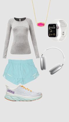 Trendy Running Outfits, Lulu Running Outfit, Running Outfits For Women Cold, Preppy Running Outfit, Preppy Track Outfits, Aesthetic Running Outfit, Cute Track Outfits, Track Outfits Runners, Xc Outfits