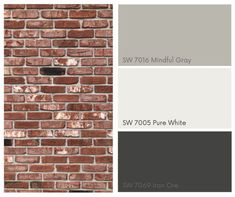 a brick wall with different shades of gray and white in it, including the words sw 70