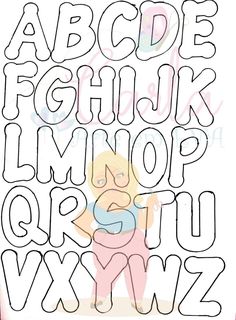 the alphabet is cut out and ready to be used as a crafting project for children