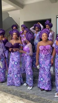 Latest Owambe Styles 2023, Lilac Traditional Dress, Nigerian Wedding Colour Combinations, Purple Lace Dress Styles Nigerian, Lilac Lace Styles, Best Lady Dresses Wedding, Lilac Asoebi Lace Styles, Lace Mixed With Plain Material Asoebi