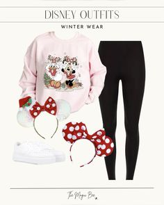 Cute Minnie crewneck perfect for cooler weather! • • All items linked in post! • • #DisneyOutfit #DisneyHoliday #HolidayOutfit #DisneyWinterWear #WinterWear #DisneyFashion #MickeyEars #DisneyStyle #DisneyParkFashion #MagicalOutfit #DisneyBound #DisneyParkDayAttire #DisneyTrip #DisneyParks #AnimalKingdomOutfit #MagicKingdomOutfit #DisneyWorldOutfit #LikeToKnowIt #WomensFashion • • Follow my shop @themagicbee on @shop.ltk Cute Disney Outfits For Women Winter, Cute Disney Outfits For Women, Wdw Outfits, Disney Outfits Winter, Wdw Christmas, Disneyland Fits, Park Fits, Magical Outfits, Kids Disney Outfits