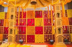 Yellow n red backdrop in between manmade parrots... #indianweddingblog #saree #designerblouse #teluguwedding #telugubride #tamilwedding #tamilbride #weddingbrigade #gorgeousbride #shopzters #shaadimagic #bridesessentials #ezwed #pellipoolajada #southindianbride #southindianwedding #templejewellery #southindianweddingdecor Red And Yellow Haldi Decor, Photo Booth Wedding, Haldi Decor, Wedding Yellow, Booth Wedding, Tamil Brides, Red Backdrop, Telugu Wedding, Tamil Wedding